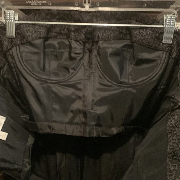 Closet CLEANOUT sale Badgley Mischka strapless pleated dress. Sz 6 - Picture 7 of 11